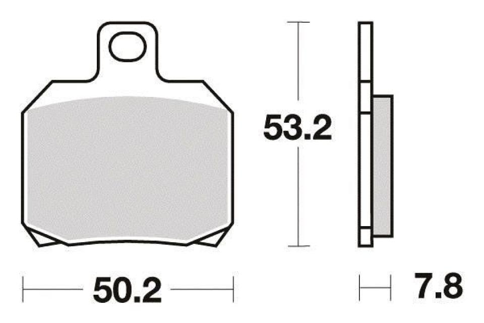 Plaquette de frein Ferodo pour Moto Generic 600 GRS 2014 à 2015 AR Neuf
