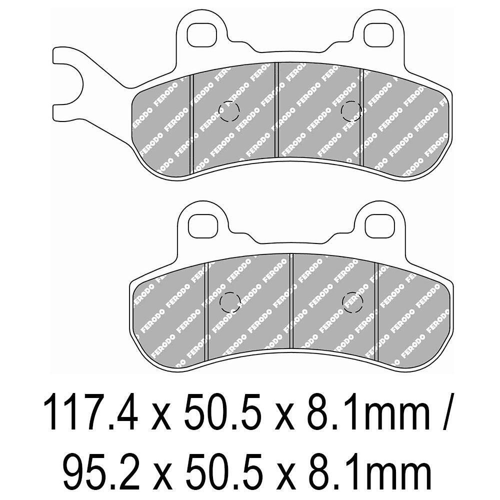 Plaquette de frein AVD Ferodo pour quad CAN-AM 1000 Defender DPS 2017 FDB2316SG