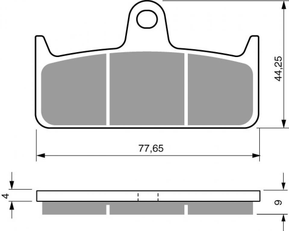 Plaquette de frein Gold Fren pour Moto Goldfren Etrier 4 Pistons Après 2011 AVG / Etrier monobloc CP005 Neuf