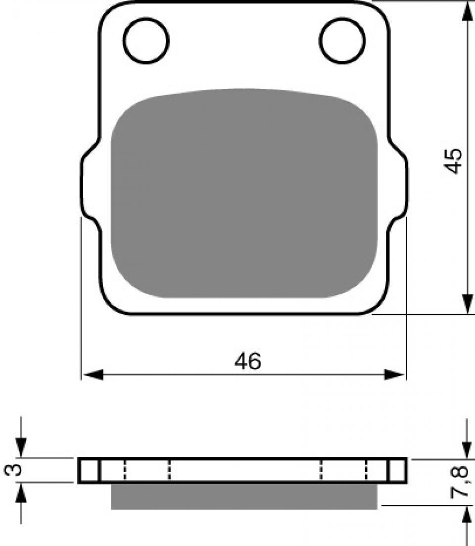 Plaquette de frein Gold Fren pour Quad Yamaha 350 YFZ Banshee 1990 à 2009 ARG / A/B/D/E/F/G/H/J/K/L/M/N/P/R/S/T/V Neuf