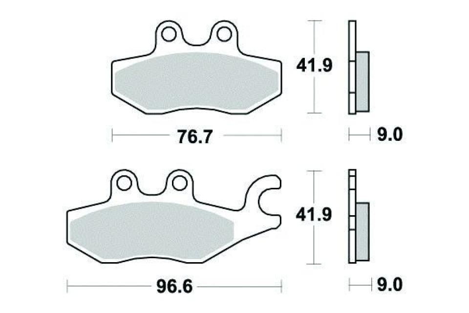 Plaquette de frein Ferodo pour Scooter Piaggio 250 X7 IE EURO3 2008 à 2009 AR Neuf