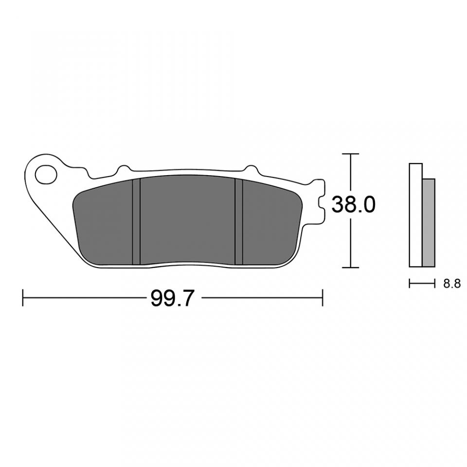 Plaquette de frein Sifam pour Moto Honda 1000 Cb R 2008 à 2016 AR Neuf