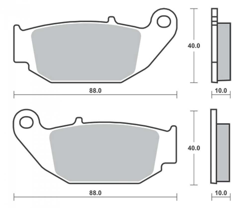 Plaquette de frein Sifam pour Moto ORCAL 125 SK01 2020 à 2023 AR Neuf