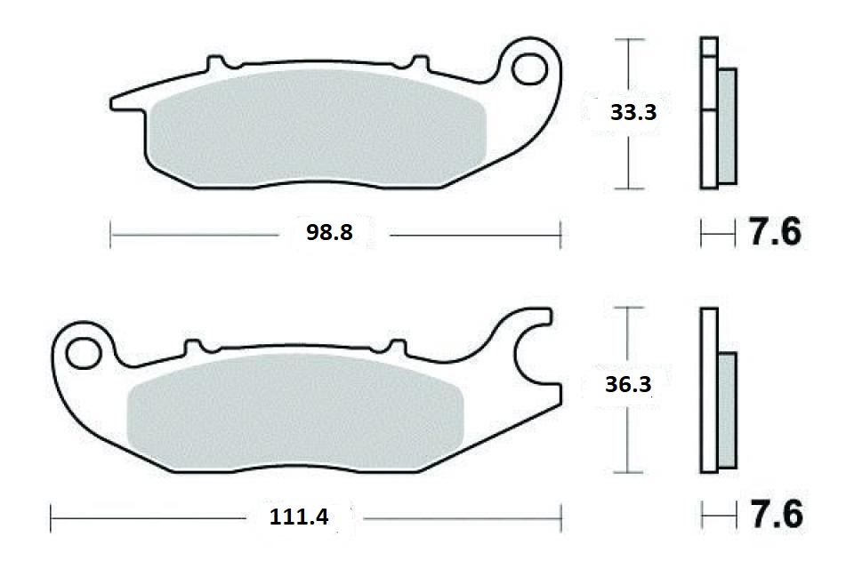 Plaquette de frein AV Ferodo pour moto Rieju 125 RS2 2007 à 2008 Neuf