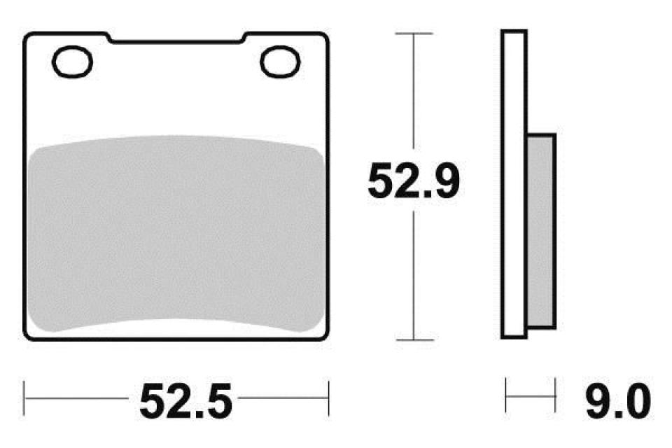 Plaquette de frein Ferodo pour Moto Kawasaki 250 EL Eliminator 1987 à 1995 AV / FDB338EF Neuf