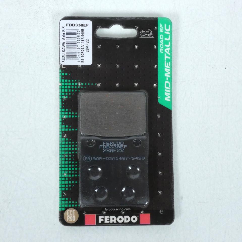 Plaquette de frein Ferodo pour Moto Kawasaki 250 EL Eliminator 1987 à 1995 AV / FDB338EF Neuf