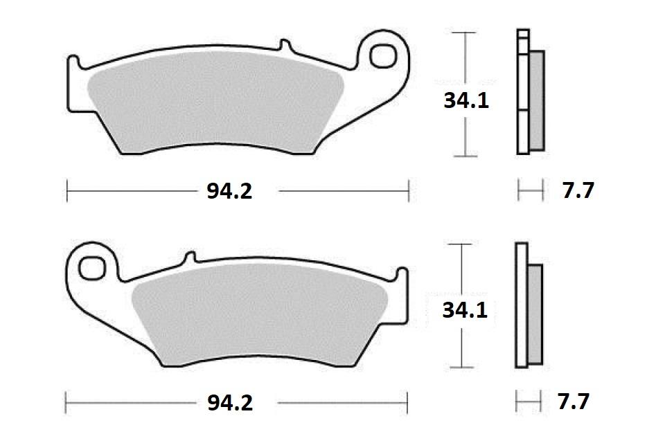 Plaquette de frein Ferodo pour Moto Gas gas 250 Ec-F Enduro 4T 2012 à 2015 AV Neuf