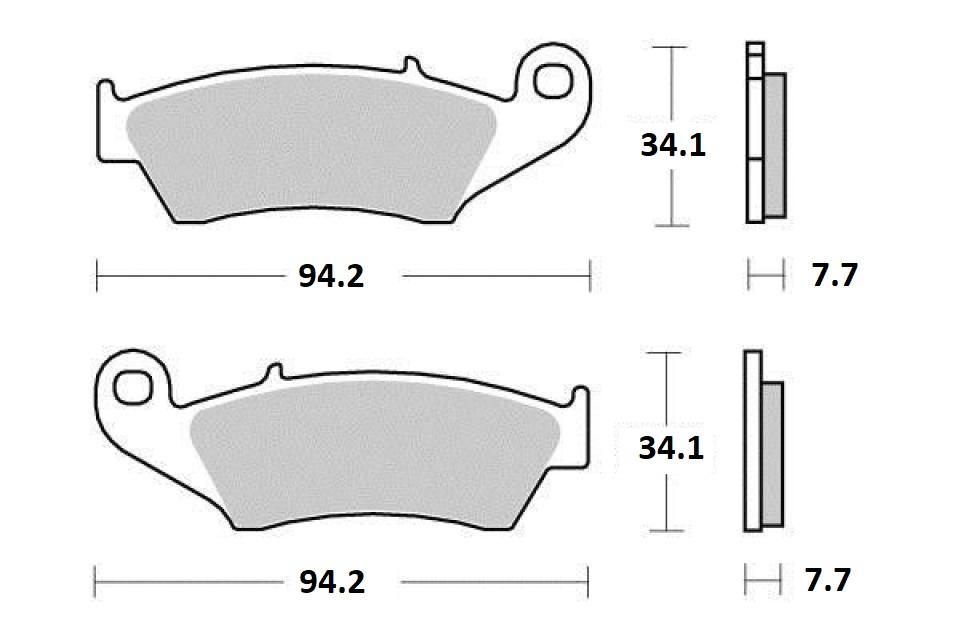 Plaquette de frein Ferodo pour Moto Beta 300 RR 2019 ZD3E703C / AV Neuf