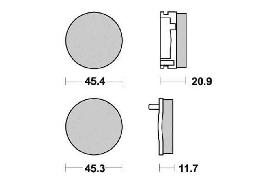 Plaquette de frein pour