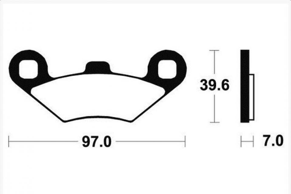 Plaquette de frein Tecnium pour Quad Polaris 250 Trail blazer 1994-2005 MO216 / avant Neuf