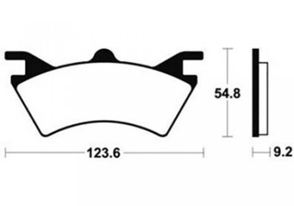 Plaquette de frein Bendix pour Quad Polaris 500 Sportsman 2000 à 2007 MOA257 Neuf