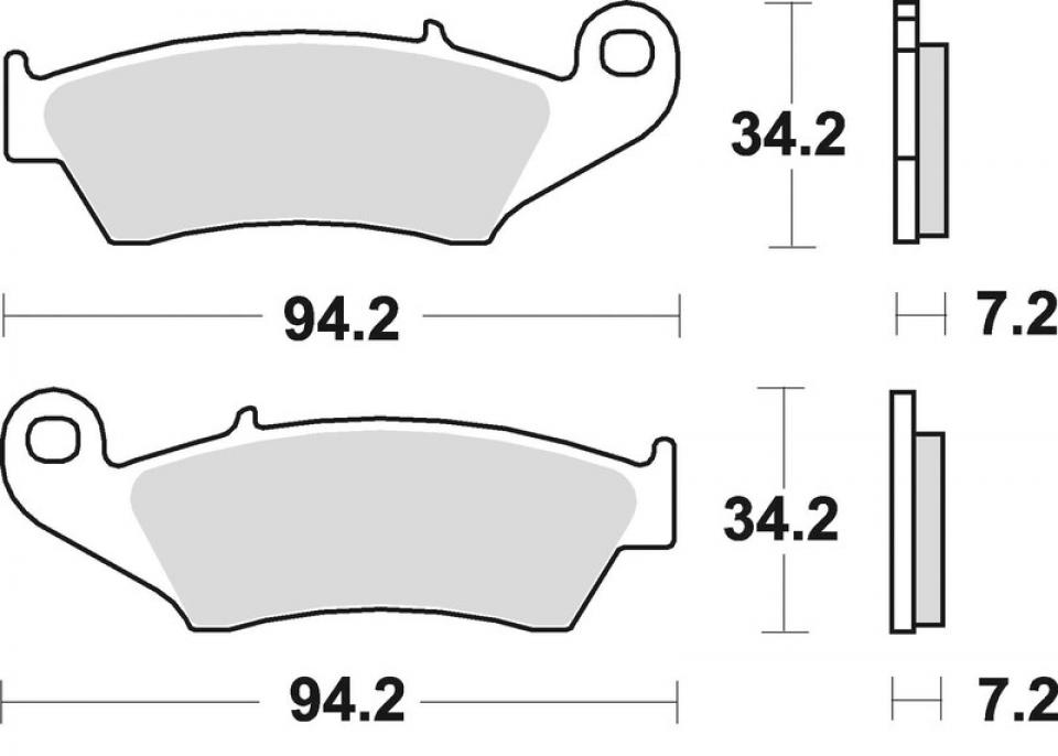 Plaquette de frein Braking pour moto Aprilia 450 RXV 2006 à 2011 772CM44 Neuf