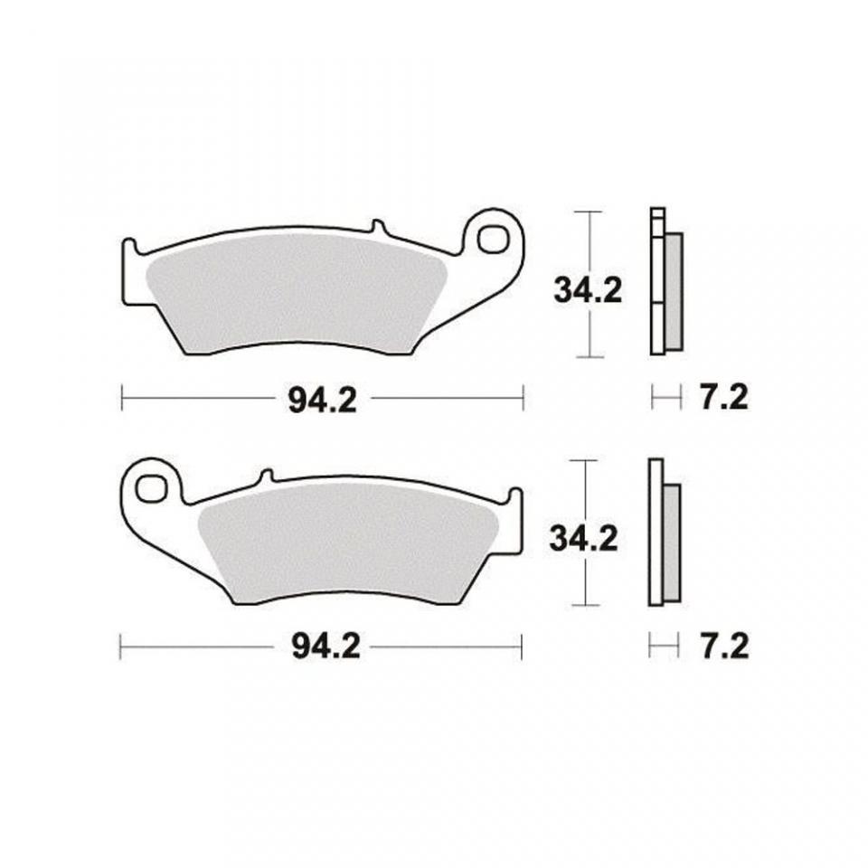 Plaquette de frein Braking pour Moto HM 125 CRE Supermotard 2000 à 2006 AV Neuf