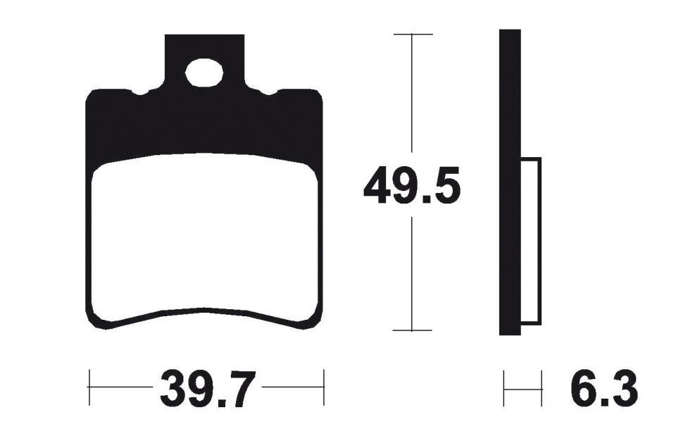 Plaquette de frein P2R pour Scooter Peugeot 50 Speedake 1995 à 2020 Neuf