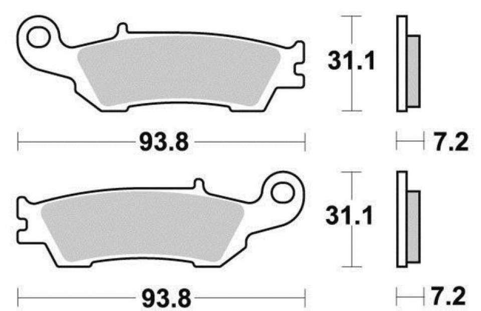 Plaquette de frein Bendix pour Moto Yamaha 125 YZ Après 2008 MOR340 Neuf