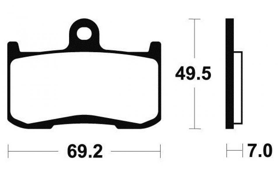 Plaquette de frein Tecnium MF282 pour moto Kawasaki 900 ZX9R 2002 à 2003 Neuf