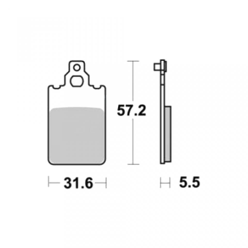 Plaquette de frein Malossi pour Moto MBK 50 X-Limit Sm 5T 2002 AV Neuf