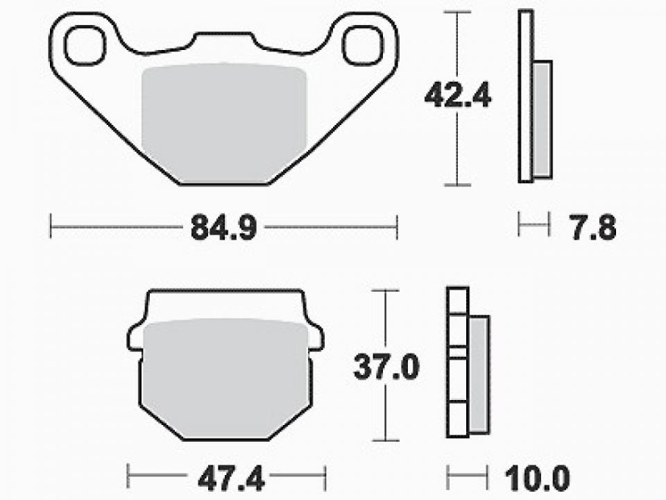 Plaquette de frein origine pour Scooter TGB 50 Bullet Rs 2010 AR Neuf