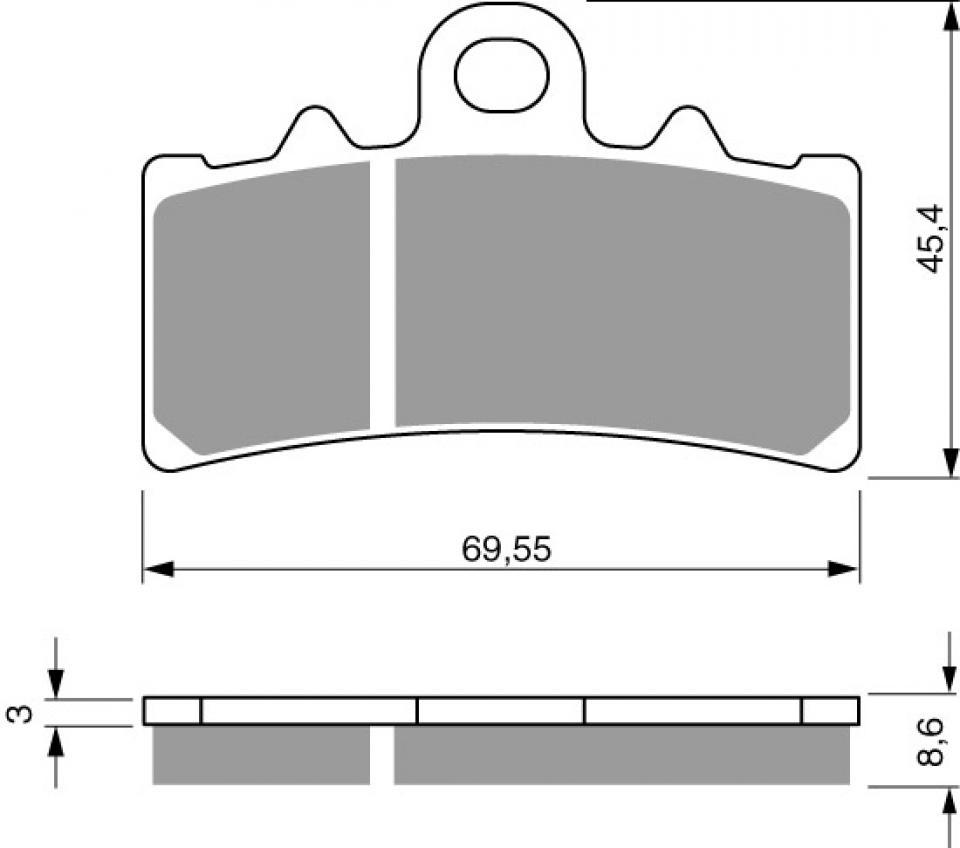 Plaquette de frein Gold Fren pour moto KTM 200 RC 2014 à 2015 AVG Neuf