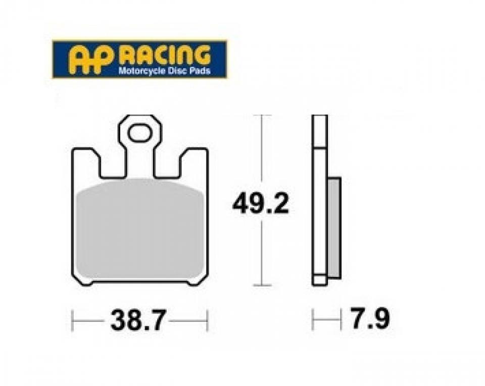 Plaquette de frein AP Racing pour Moto Kawasaki 600 ZXR 2003 à 2006 LMP388SRR / AV Neuf