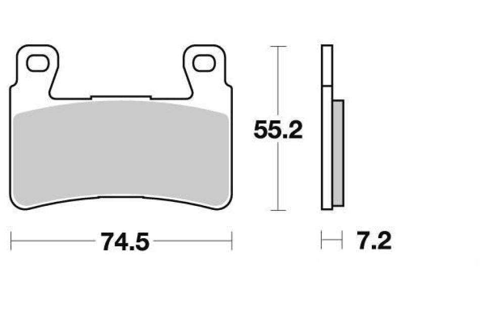 Plaquette de frein Ferodo pour Moto Kawasaki 636 Zx-6 R Ninja 2003 à 2015 AV / FDB2079P Neuf