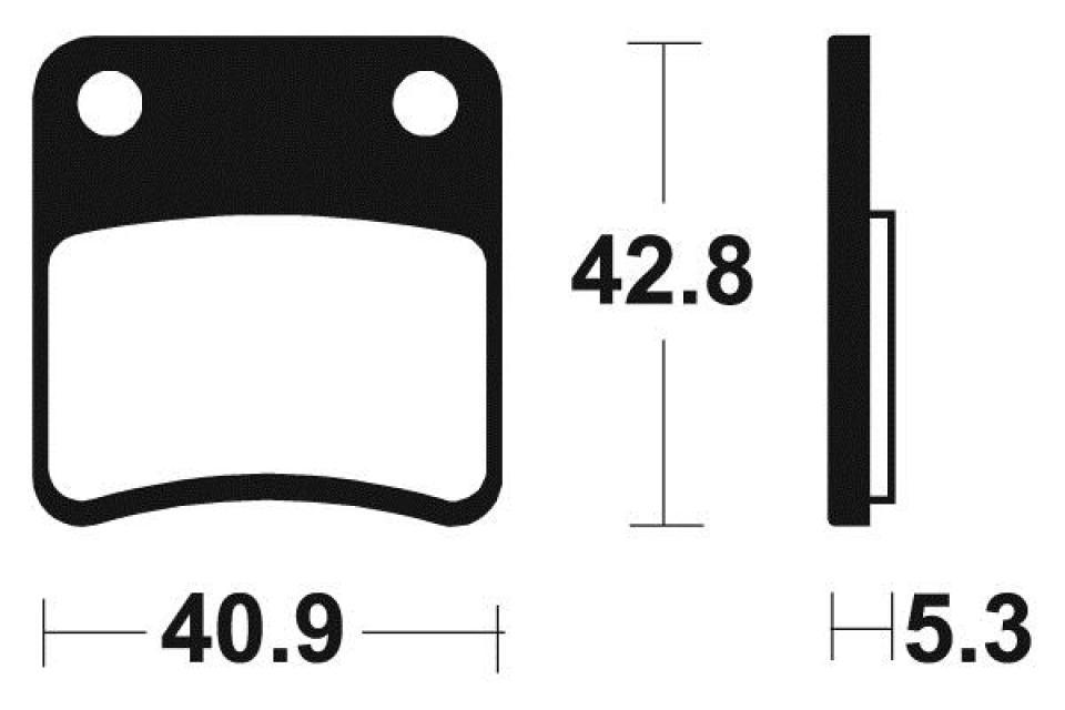 Plaquette de frein Tecnium pour Quad Kymco 450 Maxxer Irs 4X4 2010 à 2019 AR Neuf