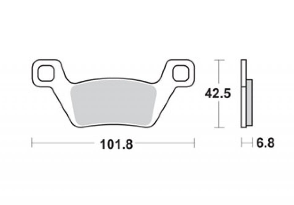 Plaquette de frein AP Racing pour Quad Kymco 500 Mxu Irs 2009 à 2011 LMP545OR / AV Neuf