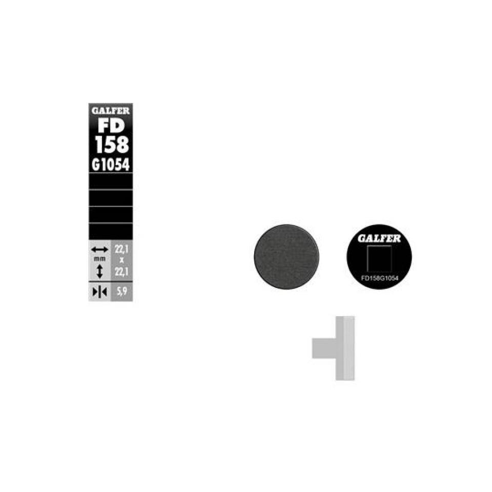 Plaquette de frein pour  