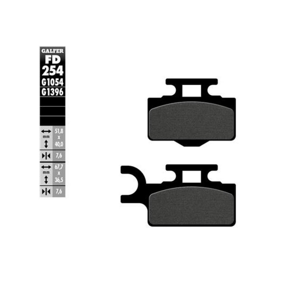 Plaquette de frein pour Kawasaki KX