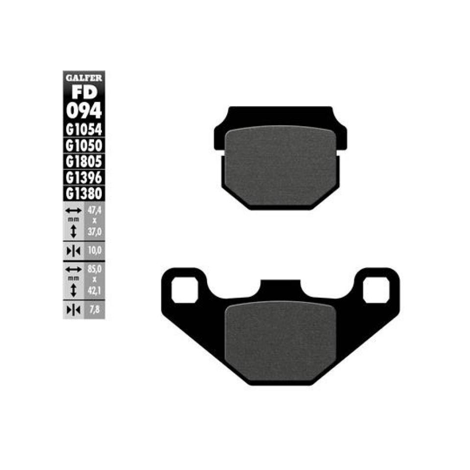 Plaquette de frein Galfer pour Quad Adly 100 Silver fox Après 2006 Neuf