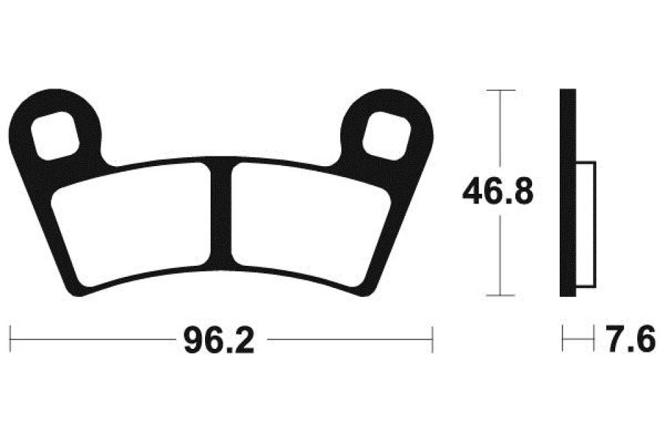 Plaquette de frein Tecnium pour Quad Polaris 525 Outlaw Irs 2008 à 2011 AVG/AVD Neuf