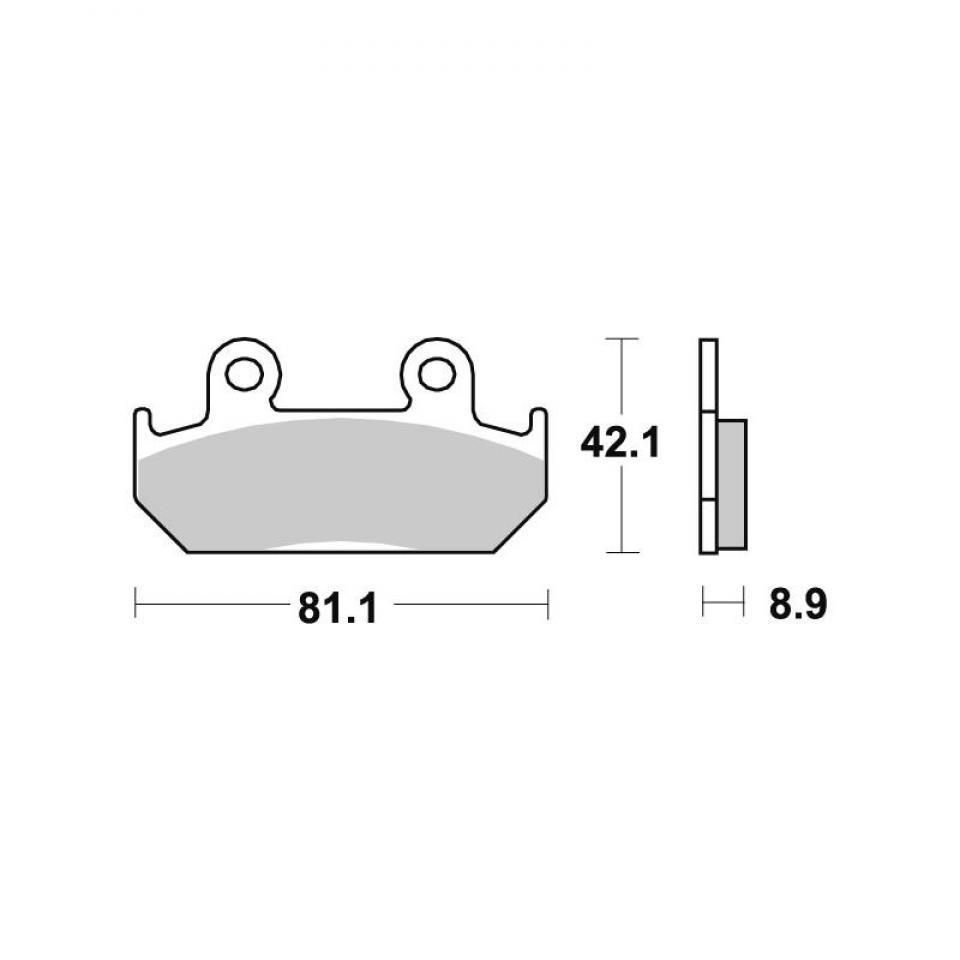 Plaquette de frein SBS pour Moto Honda 250 CBR 1987 AVG/AVD / RH MC17 Neuf