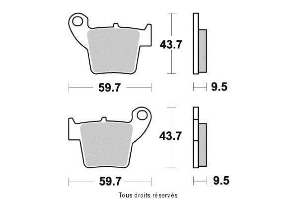 Plaquette de frein origine pour Moto Honda 450 Cr-F L 2019 AR Neuf