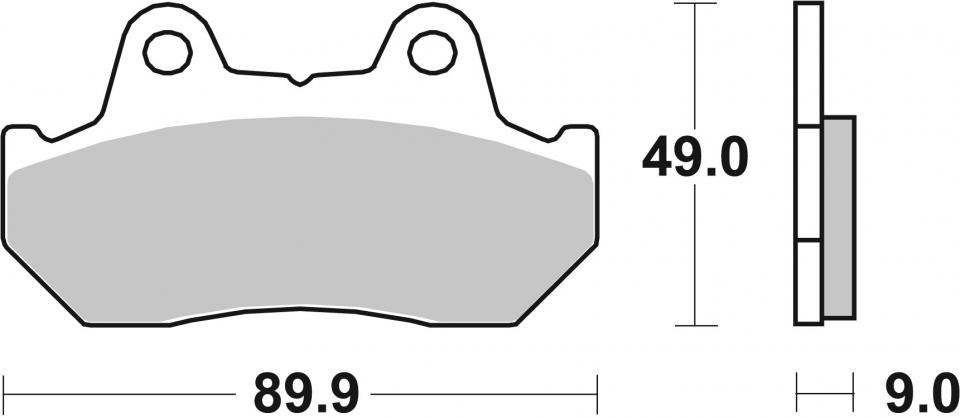 Plaquette de frein AVG / AVD Métal fritté SBS pour Moto Honda 1100 CB 572HS Neuf