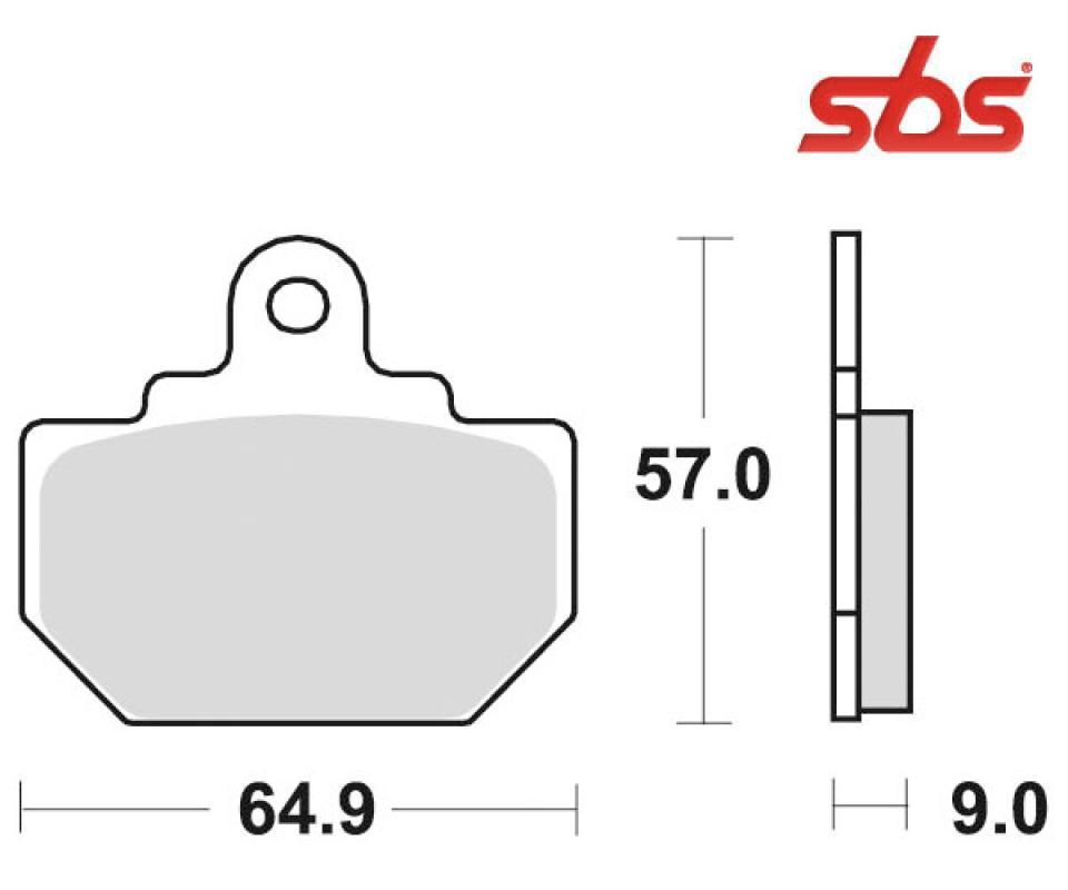 Plaquette de frein SBS pour buggy Honda 350 FL Odyssey 1985 à 1987 610LF / 610HF Neuf