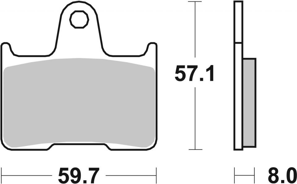 Plaquette de frein SBS pour Moto MZ 1000 S 2003 à 2007 ARD Neuf