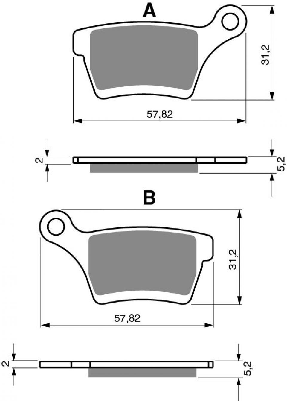 Plaquette de frein Gold Fren pour Moto Cobra 50 CX King 2018 AV / AR Neuf