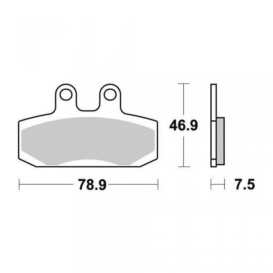 Plaquette de frein Malossi pour Scooter Honda 100 Sj Bali Ex 1996 à 2000 AV Neuf
