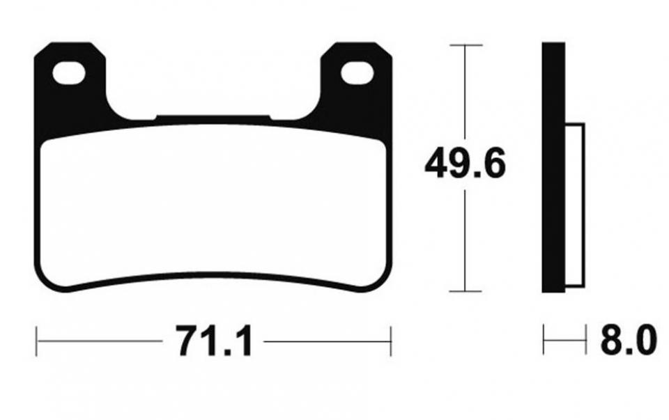 Plaquette de frein Tecnium pour moto Suzuki 1000 GSXR 2004-2011 MF306 / avant Neuf