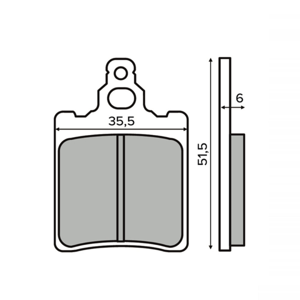Plaquette de frein RMS pour Moto KTM 60 SX 2000 AR Neuf
