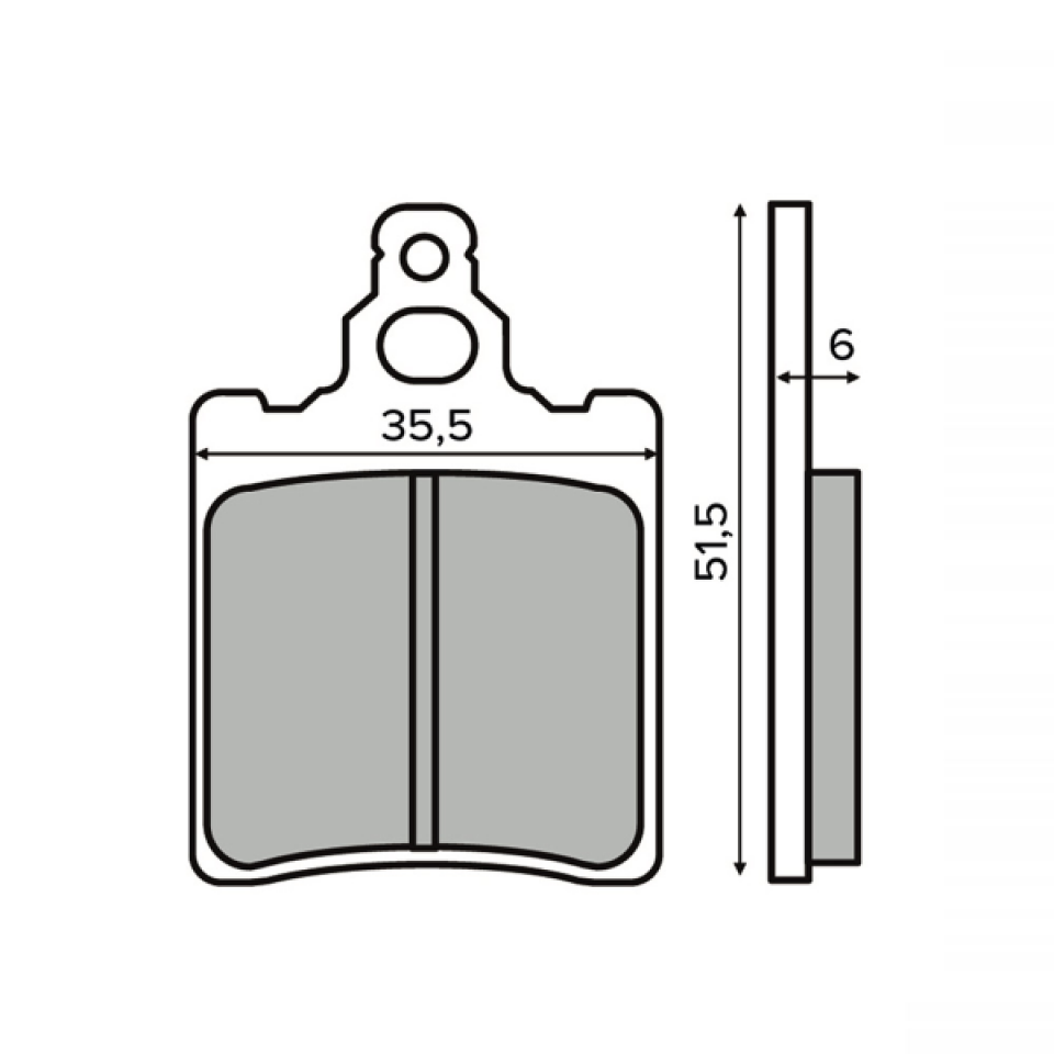 Plaquette de frein RMS pour Moto Aprilia 280 Climber 1990 à 1994 EO/HE / AR Neuf