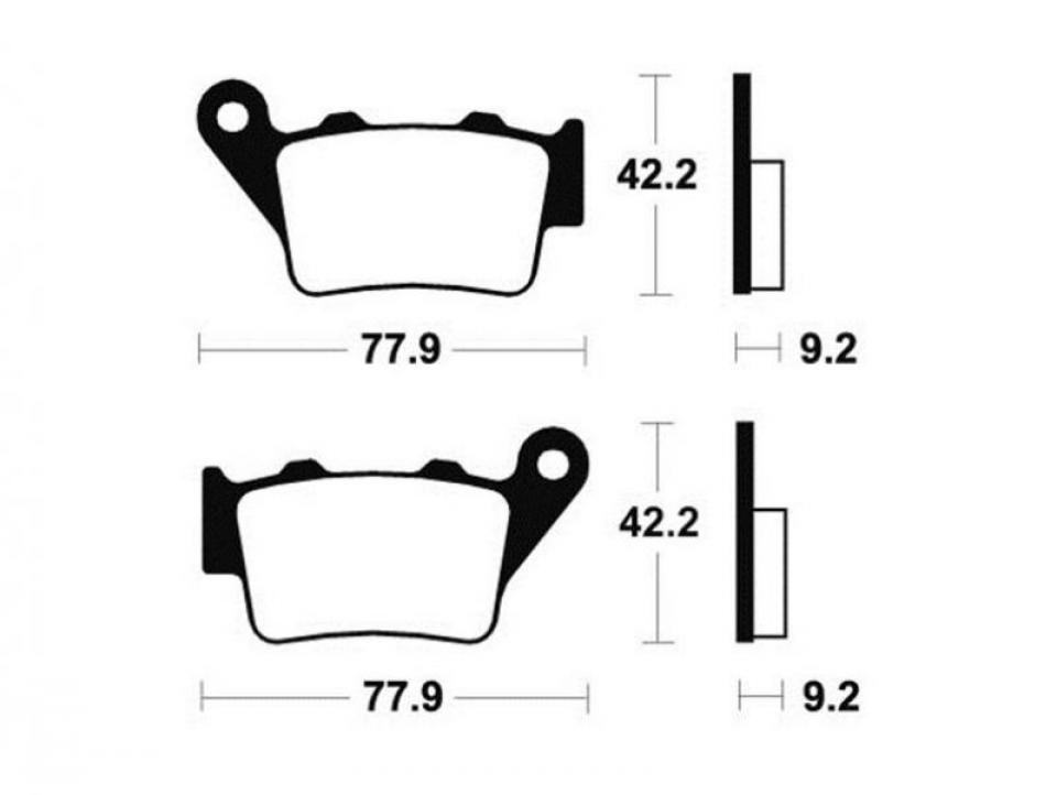 Plaquette de frein Tecnium pour moto Honda 650 Dominator 1997-2004 MR175 Neuf