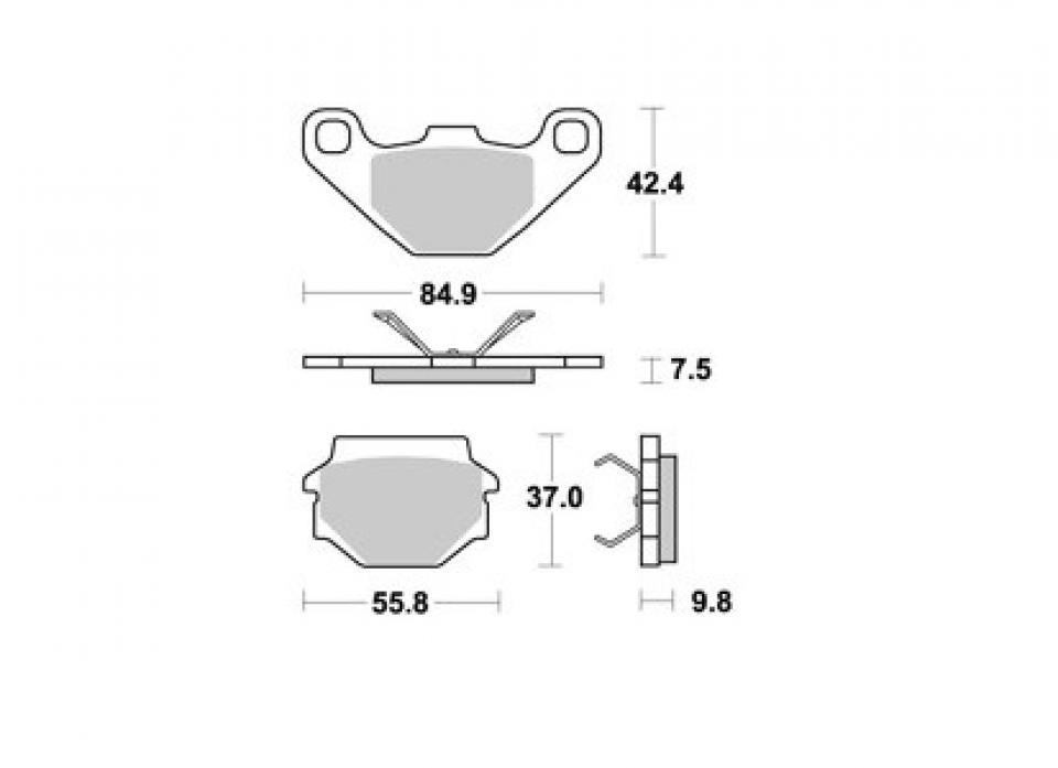 Plaquette de frein AP Racing pour Moto Aprilia 125 Pegaso 1990 à 1991 LMP292ST Neuf