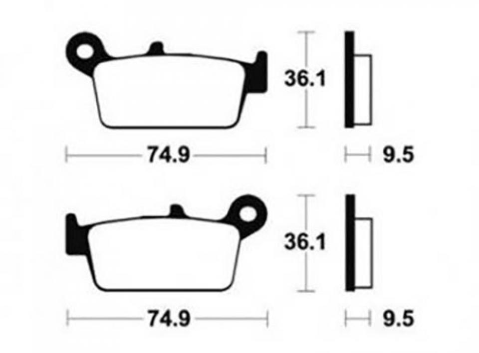 Plaquette de frein Bendix pour moto Yamaha 400 WRF 1999 - 2001 MOR104 Neuf