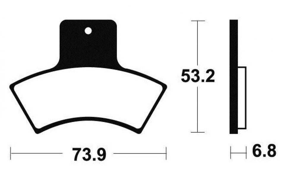 Plaquette de frein Tecnium MOA255 pour Quad Polaris 400 Scrambler 1999 Neuf