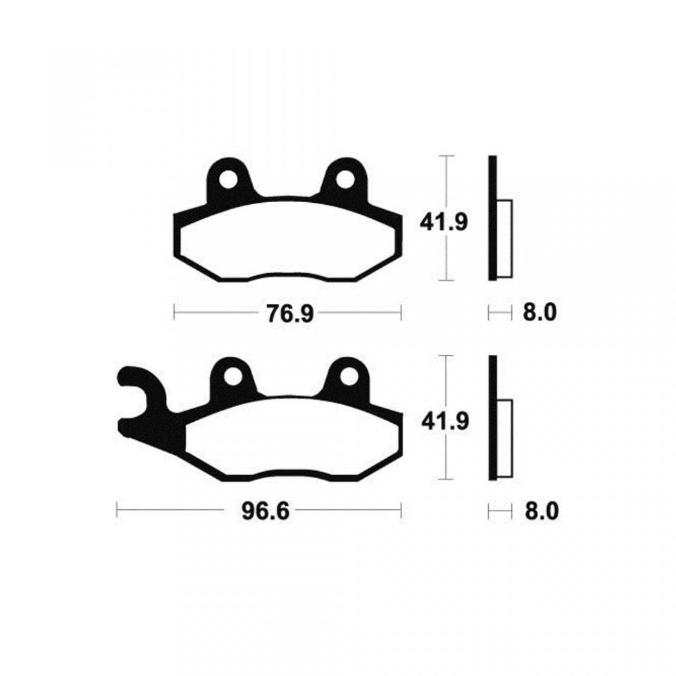 Plaquette de frein Tecnium pour Moto Triumph 800 America 2001 à 2006 AR Neuf