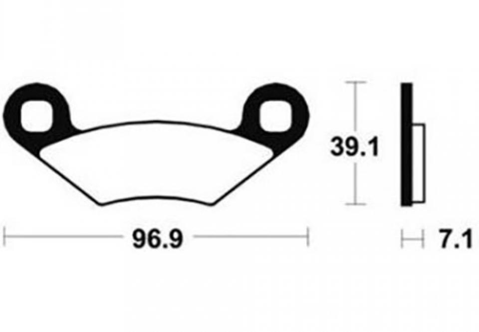 Plaquette de frein Tecnium pour Quad Polaris 330 ATP 2004-2005 MOA142 / avant Neuf