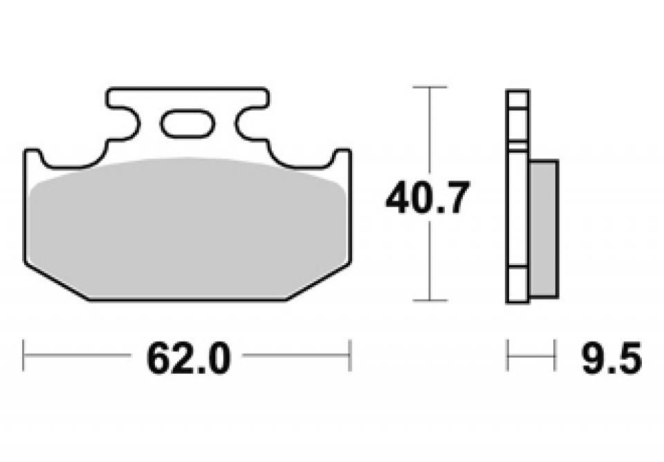 Plaquette de frein AP Racing pour Moto Yamaha 250 TT 1996 à 2005 LMP248ST Neuf