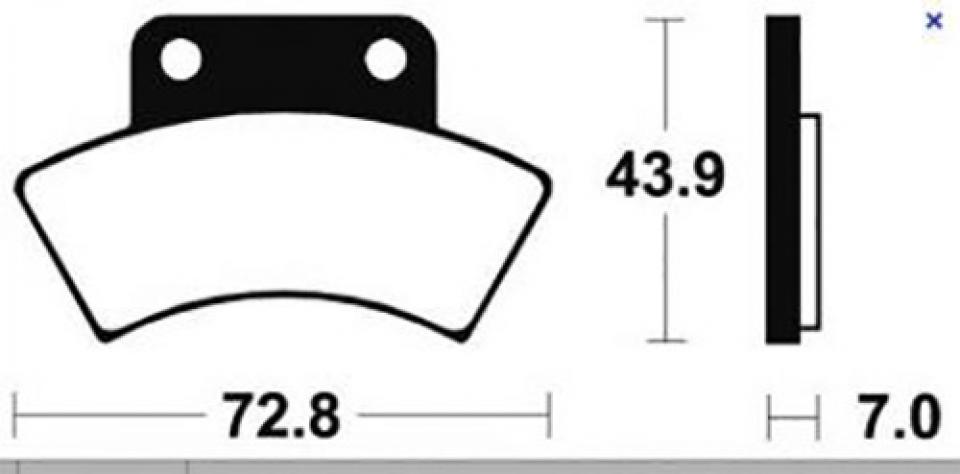 Plaquette de frein Bendix pour Quad Polaris 250 Scrambler 1990 à 1993 MOA217 Neuf