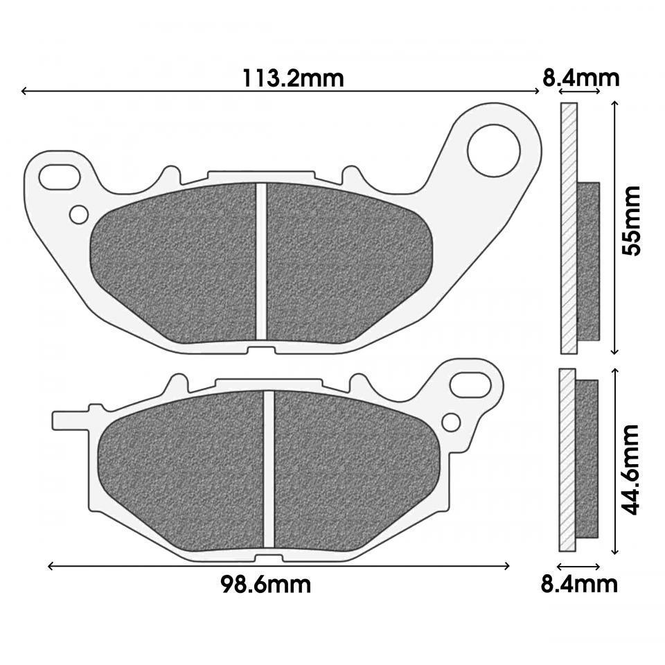 Plaquette de frein Newfren pour Scooter Yamaha 125 X-Max Après 2018 FD0515BT1 Neuf